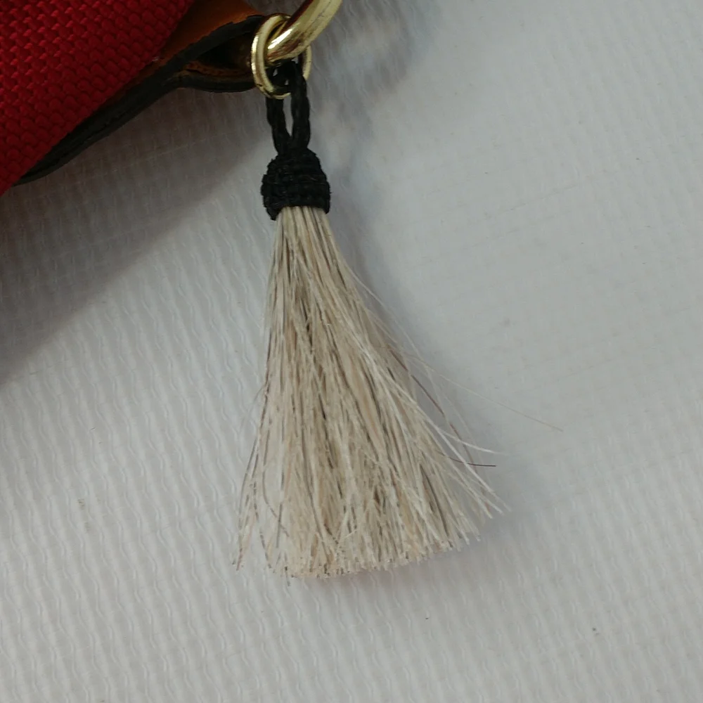 Weaver West red canvas bag. Size 9 3/4